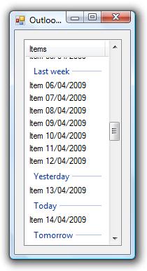 Outlook groupname sample